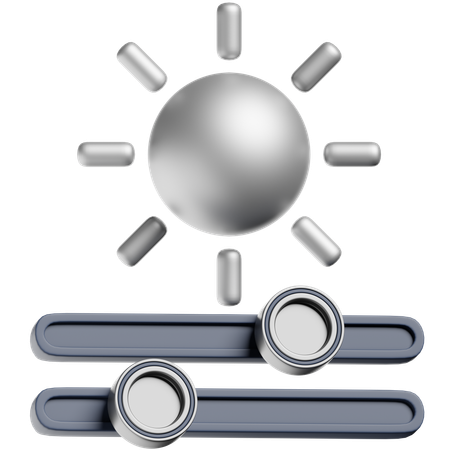 Brightness Contrast  3D Icon