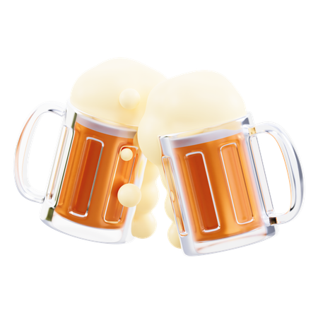 Brinde de cerveja  3D Icon