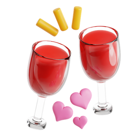 Brindis de boda  3D Icon