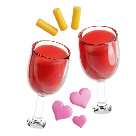 Brindis de boda  3D Icon