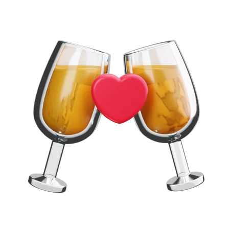 Brindis de boda  3D Icon