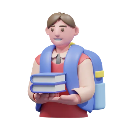 Bring Books  3D Icon