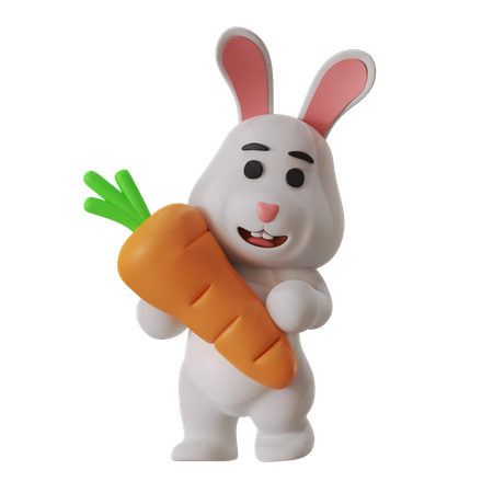 Bring Carrot  3D Illustration