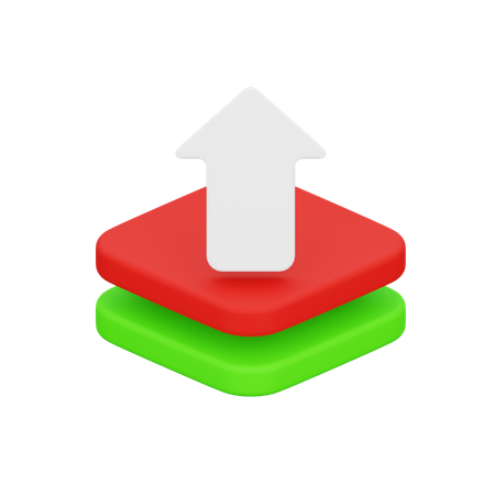 Bring Forward Layer  3D Icon