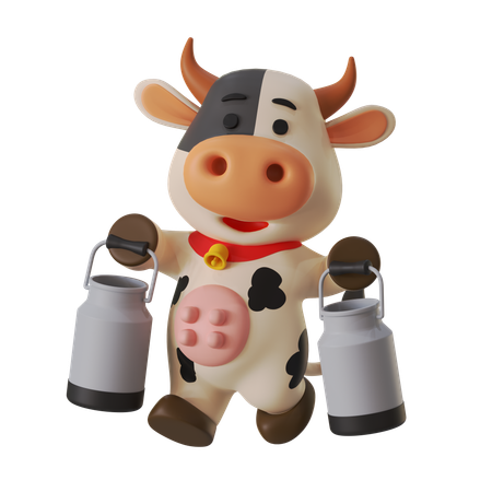 Bring Milk Container  3D Illustration