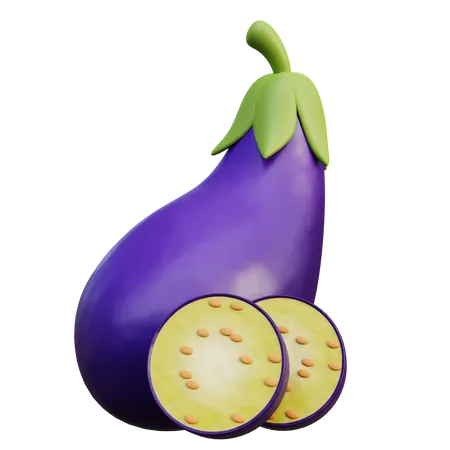 Brinjal  3D Icon