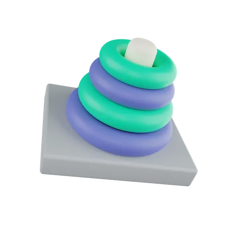 Brinquedo de anel  3D Icon