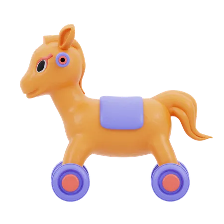 Brinquedo de cavalo de balanço  3D Icon