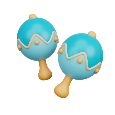 Brinquedo de chocalho  3D Icon