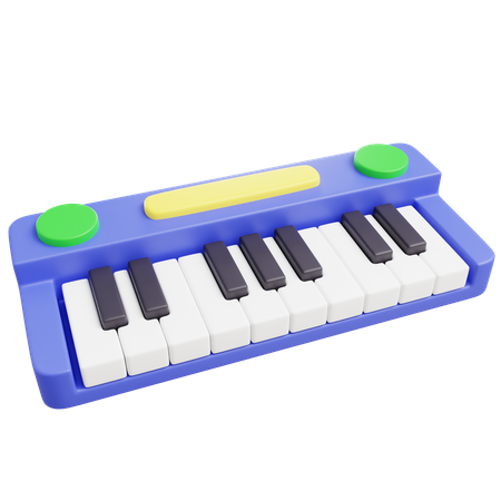 Brinquedo de piano  3D Icon