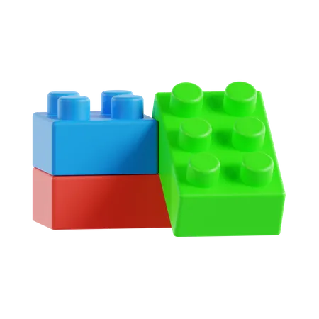 Brinquedo de tijolo  3D Icon