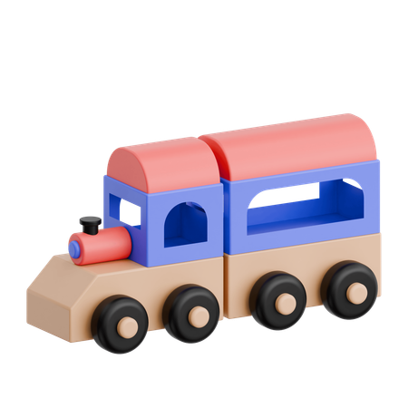 Brinquedo de trem  3D Icon