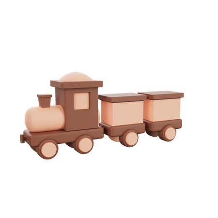 Brinquedo de trem  3D Icon