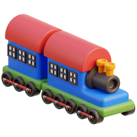 Brinquedo de trem  3D Icon