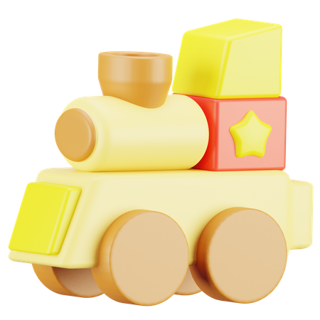 Brinquedo de trem  3D Icon