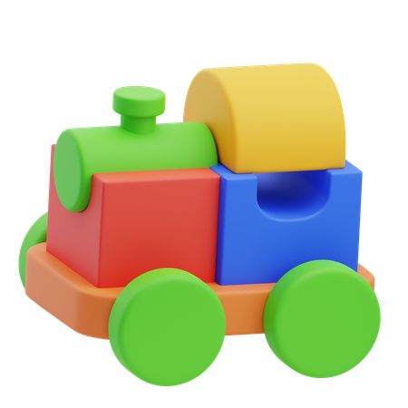 Brinquedo de trem  3D Icon