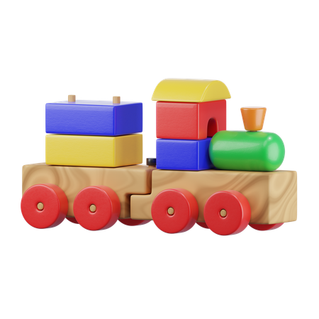 Brinquedo de trem  3D Icon