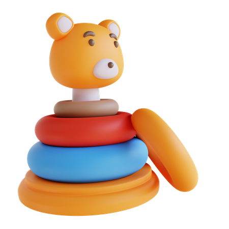 Anel de donut brinquedo educativo  3D Icon