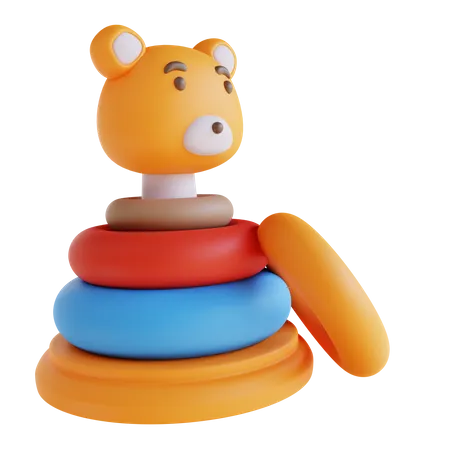 Anel de donut brinquedo educativo  3D Icon