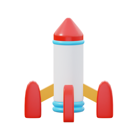 Brinquedo foguete  3D Icon