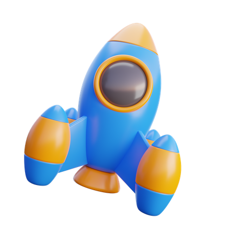 Brinquedo foguete  3D Icon