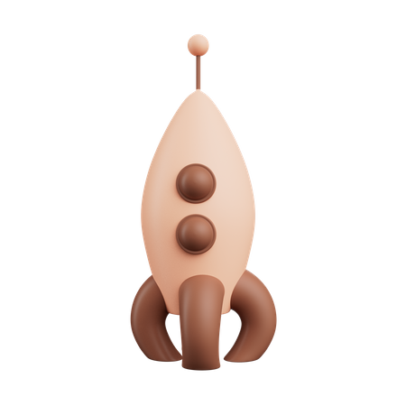 Brinquedo foguete  3D Icon