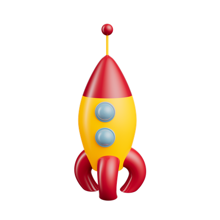 Brinquedo foguete  3D Icon