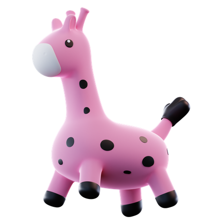 Brinquedo de girafa saltitante  3D Icon