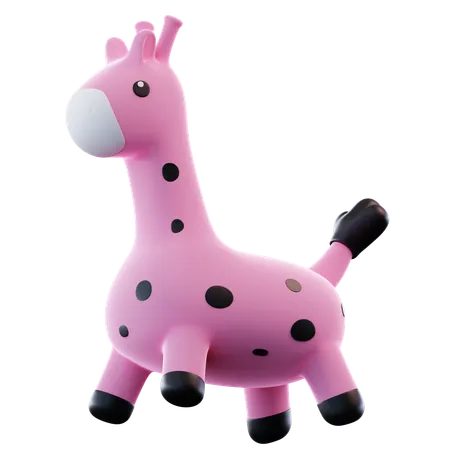 Brinquedo de girafa saltitante  3D Icon