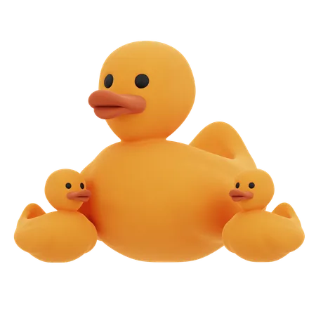 Brinquedo de pato de borracha  3D Icon