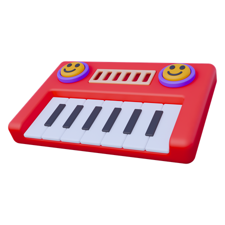 Brinquedo de piano  3D Icon