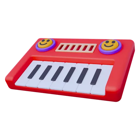 Brinquedo de piano  3D Icon