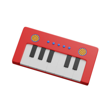 Brinquedo de piano  3D Icon
