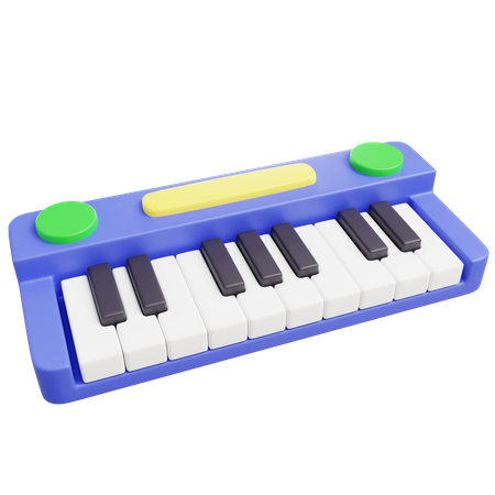 Brinquedo de piano  3D Icon