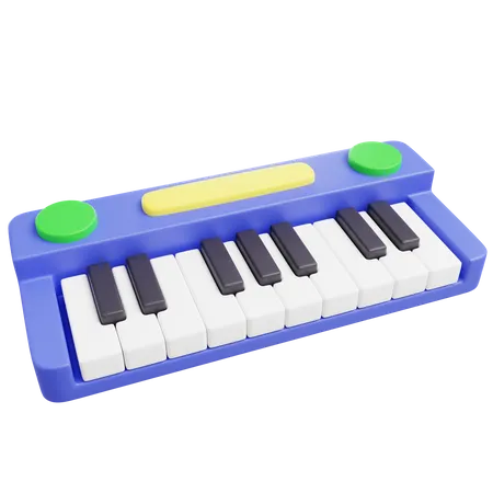 Brinquedo de piano  3D Icon