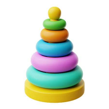 Brinquedo pirâmide  3D Icon