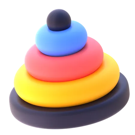 Brinquedo pirâmide  3D Icon