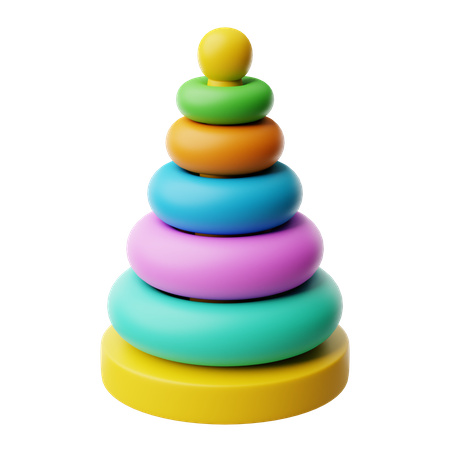 Brinquedo pirâmide  3D Icon