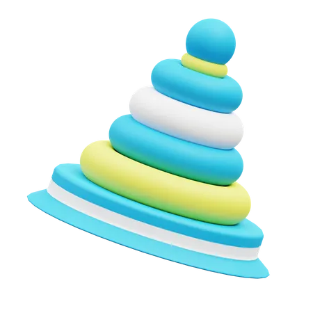 Brinquedo pirâmide  3D Icon