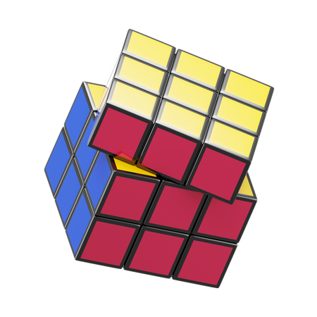 Brinquedo de Rubik  3D Icon