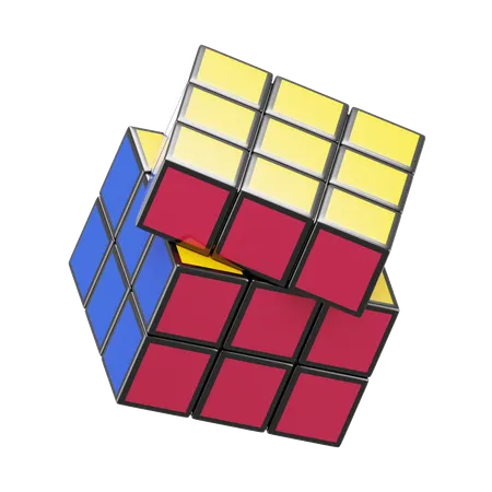 Brinquedo de Rubik  3D Icon