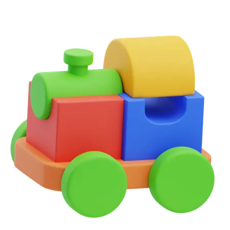 Brinquedo de trem  3D Icon