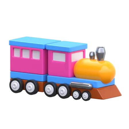 Brinquedo de trem  3D Icon