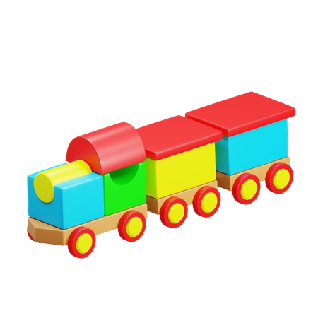 Brinquedo de trem  3D Icon