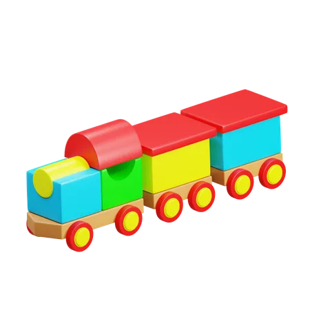 Brinquedo de trem  3D Icon