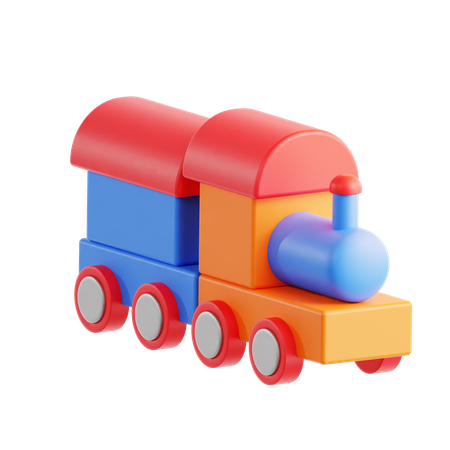 Brinquedo de trem  3D Icon