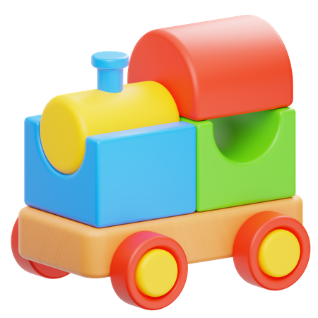 Brinquedo de trem  3D Icon