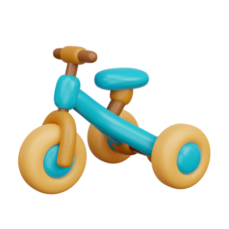 Brinquedo triciclo  3D Icon