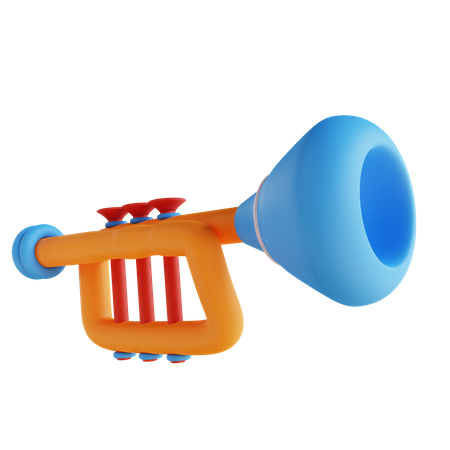 Brinquedo trompete  3D Icon