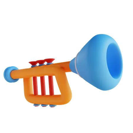Brinquedo De Trombeta Com Ilustracao 3 D 3D Icon
